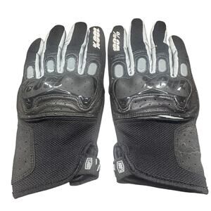 100% Derestricted Motorcycle Gloves Small Black Armored Off-Road Track ATV